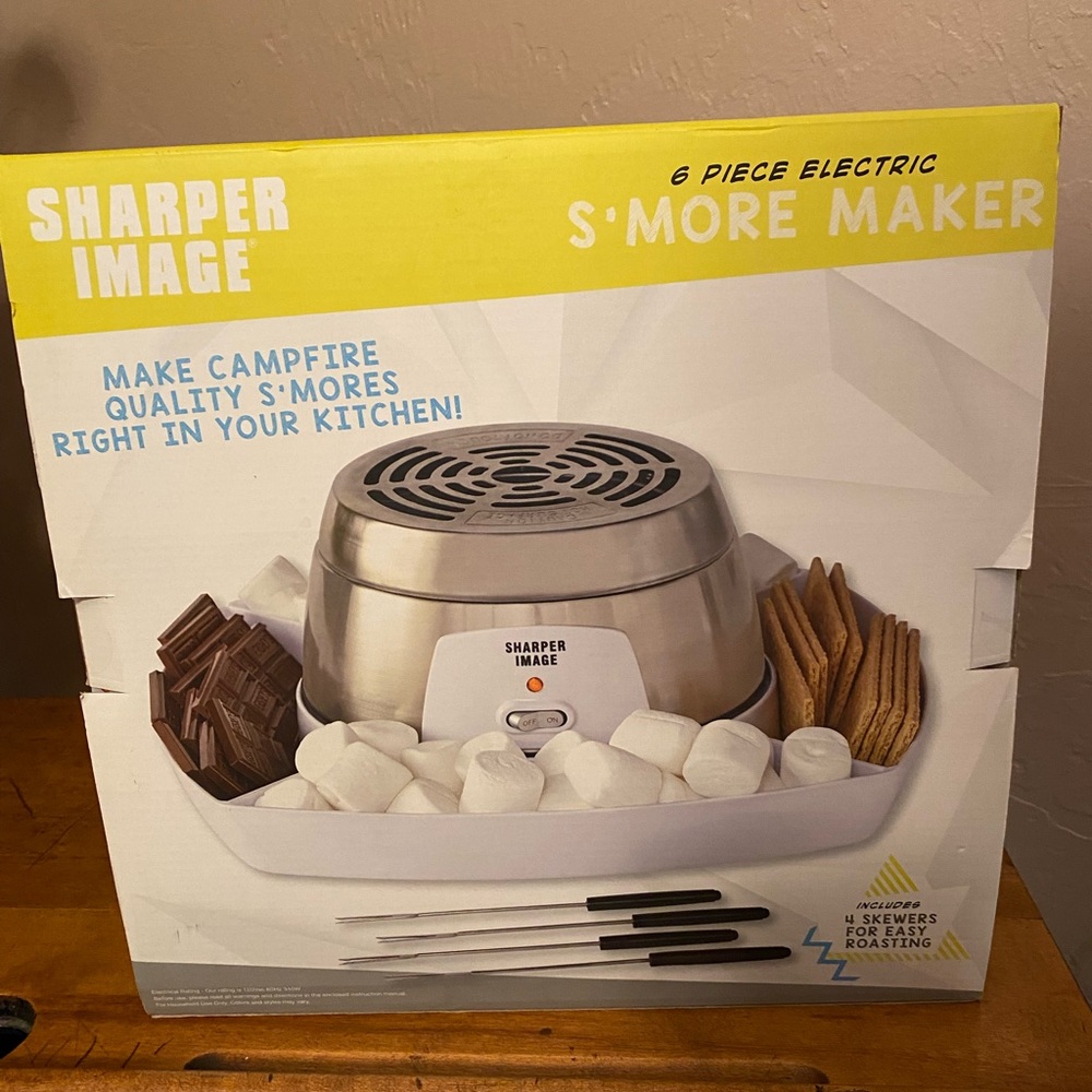 Sharper Image S’mores Maker 6 Piece Electric New
